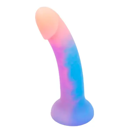 [SummeryBrillant-18CM] Dildo Soporte de Succión Summery Brillant de 18 cm Brilla en la Oscuridad