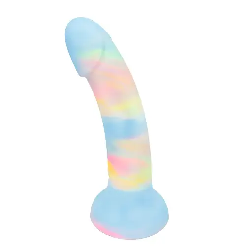 [Cupcake-Azul] Dildo Soporte de Succión Cupcake de 18 cm - Azul