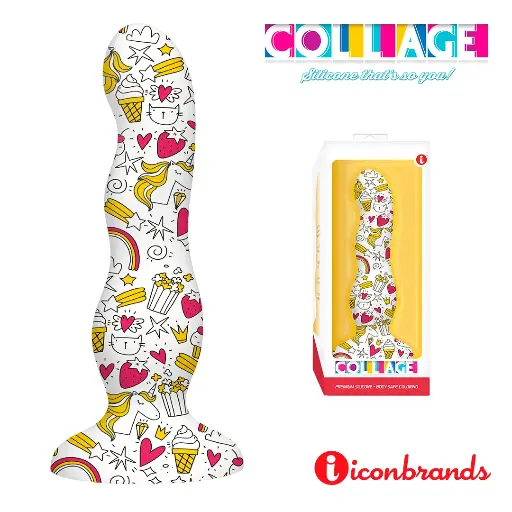 [CupcakesandUnicorns] Dildo Soporte de Succión Collage Cupcakes and Unicorns 