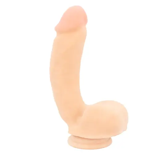 [Sensualism-Vainilla] Dildo Consolador T-Skin Sensualism Realista de 21 Cm - Vainilla