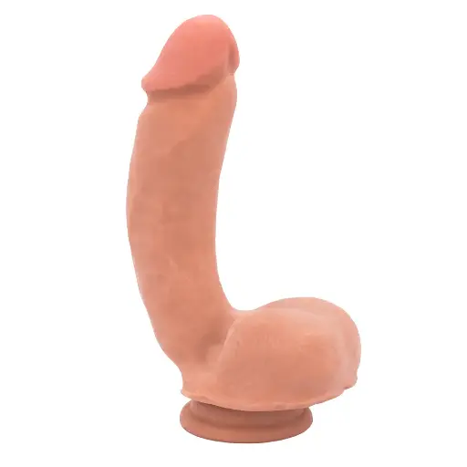 [Sensualism-Moka] Dildo Consolador T-Skin Sensualism Realista de 21 Cm - Moka