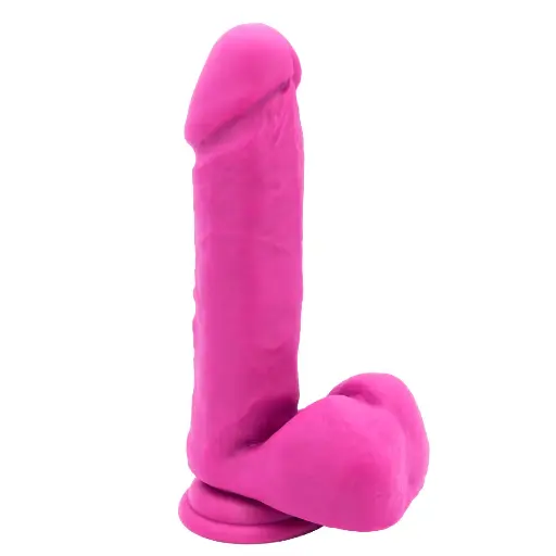 [Octavio-Fucsia] Dildo Neo Octavio Doble Densidad Ultra Realista de 20 Cm - Fucsia