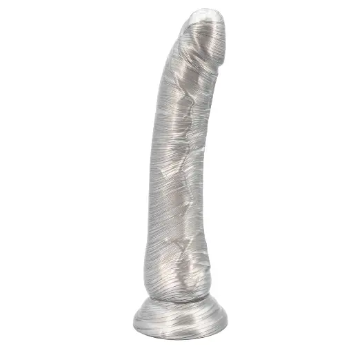 [MikwHawk-Plata] Dildo Consolador Reallista 21 Cm Mike Hawk - Plata