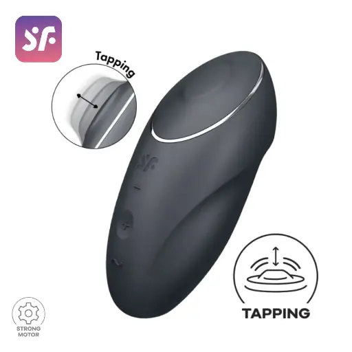 [SF-TapClimax-Grey] Satisfyer Tap & Climax 1 Pulsaciones y Vibracion - Grey