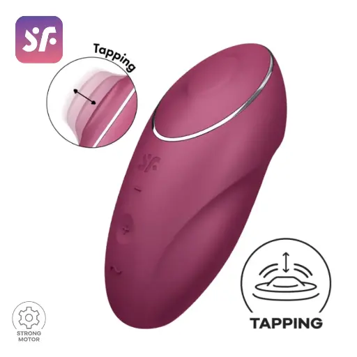 [SF-TapClimax-Red] Satisfyer Tap & Climax 1 Pulsaciones y Vibracion - Red