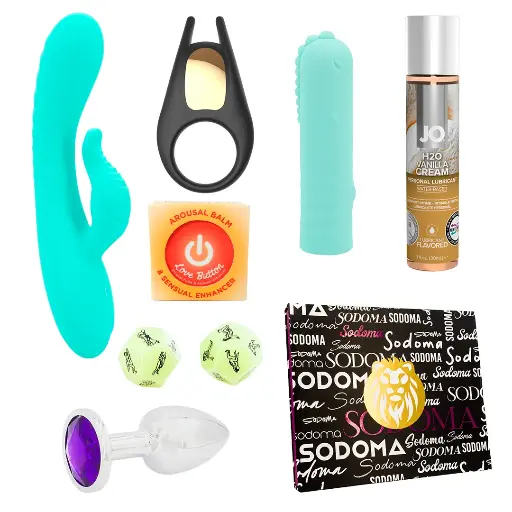 [CajaSodoma-Silvia] Set de regalo Rabbit vibrador Silvia