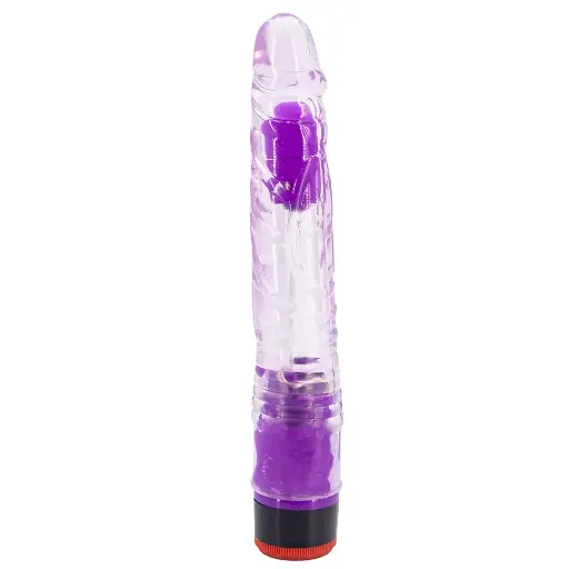 [CN-Santi-Violeta] Vibrador Consolador Jelly Multivelocidad Santi 22 Cm - Violeta