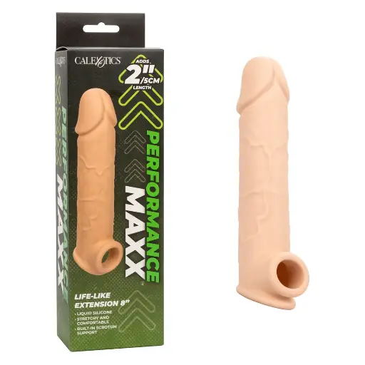 [CAL-Maxx8-Vainilla] Funda Extensión de Pene Performance Maxx™ Life-Like Extension 8 Calexotics - Vainilla