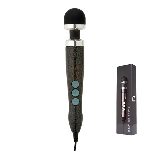 [Doxy-DieCast3-Negro] Wand Vibrador Ultra Potente Doxy Die Cast 3 - Negro