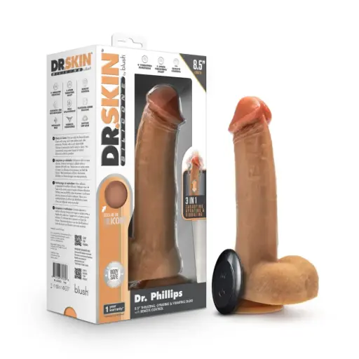[Blush-DrPhillips] Dildo telescopico Dr. Skin Blush Dr. Phillips a control remoto