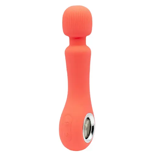 [Wand-Coral] Vibrador Consolador Wand Recargable 7 Velocidades - Coral