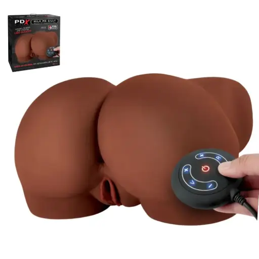 [RD53529] PDX Elite Milk Me Silly Potente Masturbador Masculino de gran tamaño con potentes funciones de vibración y movimientos - Valery Moka