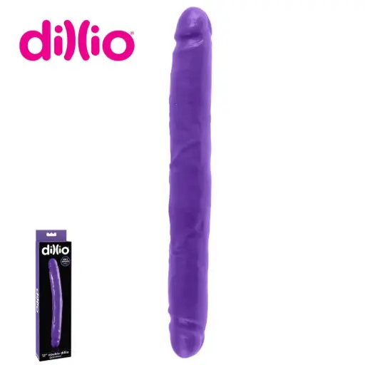 [PD5311-12] Dillio 12 Dildo doble de 30 Cm - Violeta