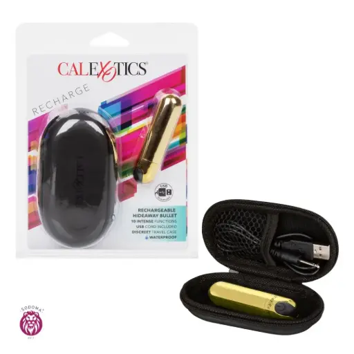 [716770094940] Calexotics Bala Vibradora Hideaway Recargable - Dorado