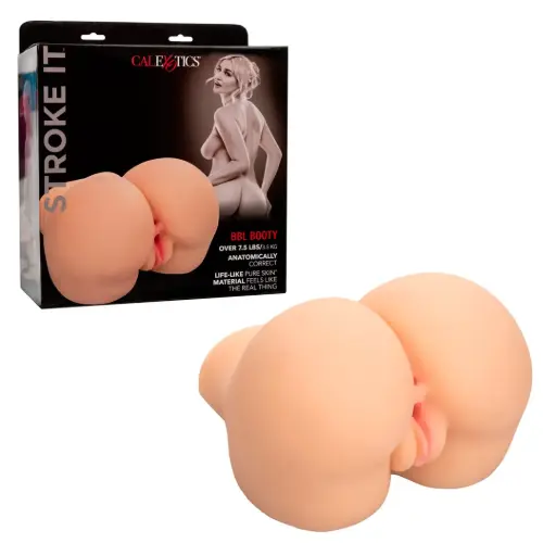 [716770103093] Masturbador Masculino sin vibración Calexotics Stroke It BBL Booty - Vainilla