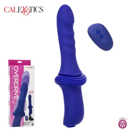 [716770103482] Calexotics Overdrive Remote Control Ridged Thruster Sex Machine Dildo Soporte de Succión Telecopico vibrador