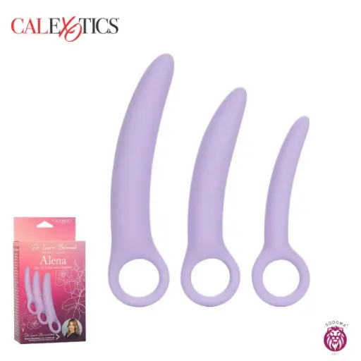 [716770090805] Calexotics Dr. Laura Berman Alena Set de 3 Dilatadores Anales Vaginales de Silicona