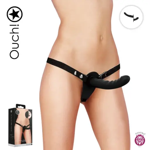 [OU858BLK] Ouch! Arnes doble Penetración 