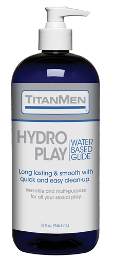 [Titanmen-HydroPlay-946ML] TitanMen Hydro-Play Ultra deslizante a base de agua - 946 ML