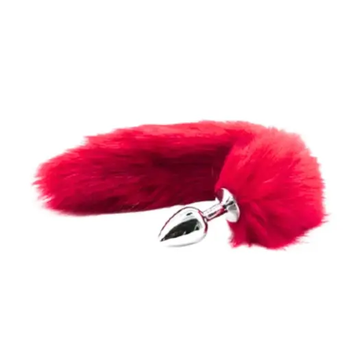 [MLV524157712R] Plug Anal Pequeño Cola De Zorra - Roja