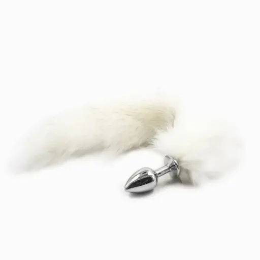 [MLV524157712B] Plug Anal Pequeño Cola De Zorra - Blanco
