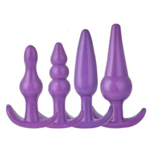 [MLV534744334V] Kit De 4 Plug Anal  Iniciadores Anales - Violeta