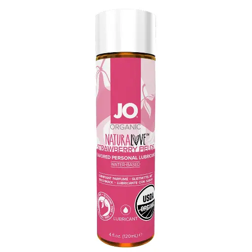 [Jo-NaturalLove-Fresa-120ML] JO Natural Love a base de agua y fresas - 120 ML