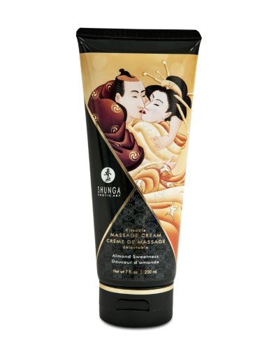 [SH-Crem-Almendra] Crema para masajes comestible Shunga 200 ML - Almendras