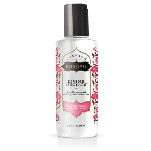 [K-DivineNectar-Fresa-150ML] Kamasutra Divine Nectars lubricante comestible a base de agua Strawberry Dreams - 150 ML
