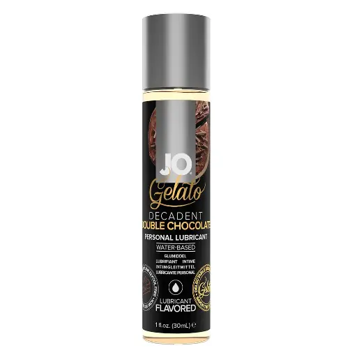 [JO-Gelato-DoubleChocolate-30ML] JO Gelato lubricante comestible a base de agua Decadent Double Chocolate - 30 ML