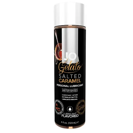 [JO-Gelato-CarameloSalado-120ML] JO Gelato lubricante comestible a base de agua Salted Caramel -120 ML