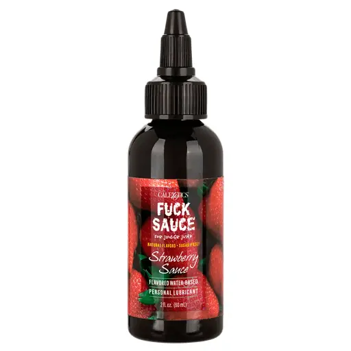 [716770099808] Calexotics Fuck Sauce lubricante comestible a base de agua de Fresa - 60 ML