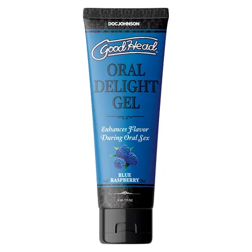 [DJ-HeadGlide-BlueRasperry-113gr] GoodHead Slick Head Glide lubricante comestible a base de agua blue raspberry - 113 gr