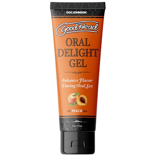[DJ-OralDelightGel-Durazno-113gr] GoodHead Oral Delight Gel lubricante comestible a base de agua durazno - 113 gr