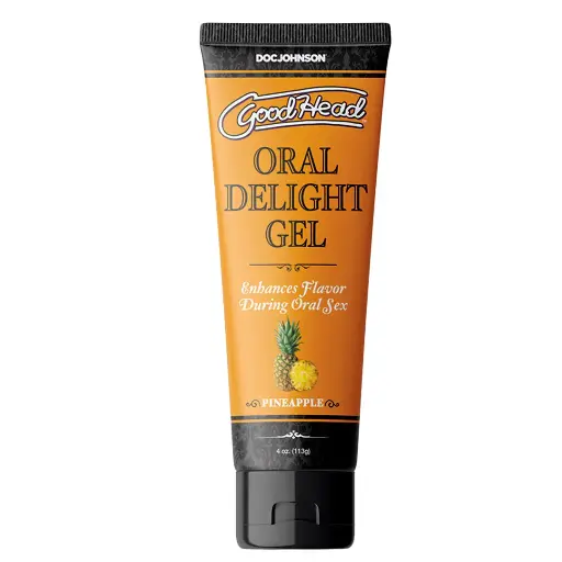 [DJ-OralDelightGel-Piña-113gr] GoodHead Oral Delight Gel lubricante comestible a base de agua piña - 113 gr