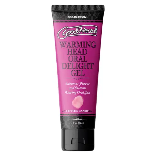 [DJ-WarmingHead-Algodondeazucar-113gr] GoodHead Warming Head Oral Delight Gel lubricante comestible a base de agua Algodón de azúcar - 113 gr