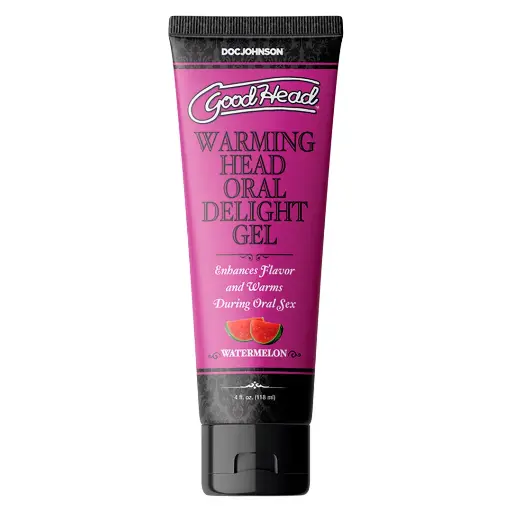 [782421081720] GoodHead Warming Head Oral Delight lubricante comestible a base de agua patilla - 113 Gr