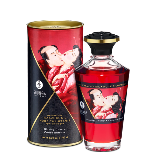 [SH-Oil-Cereza] Aceite Caliente Comestible Shunga 100 ML - Cereza