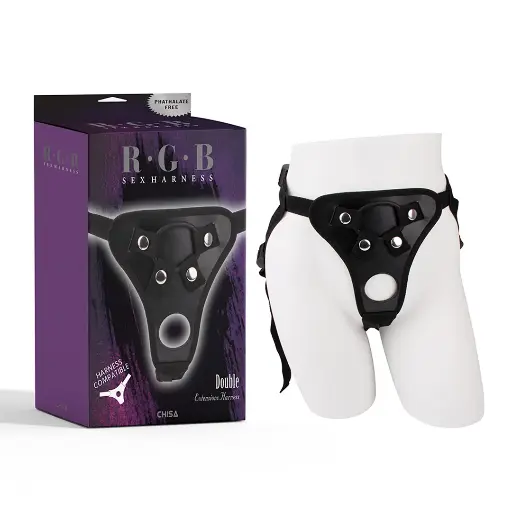 [CN-RGB-Double] Arnes Strap On RGB Double Penetración 